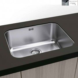 Roma Undermount Sink 40x40 | Depth 19 Cm |1 Bowl - Stainless Steel Aisi 304