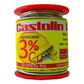 Bobine de fil d'étain 3% cuivre 250G Castolin