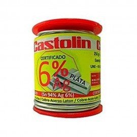 Carrete Estaño Agua 6% Plata 250G - Fontanería Castolin