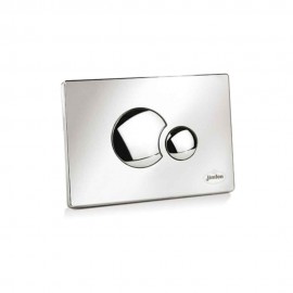 S-706 JIMTEN Plaque à double bouton-poussoir pour toilettes murales en chrome brillant