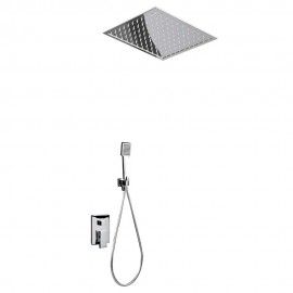 Ensemble de douche en acier inoxydable. Ensemble de douche pour plafond carré IMEX Serie Gales